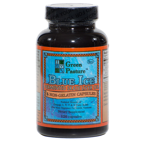 BLUE ICE Fermented Skate Liver Oil - Non-Gelatin Capsules