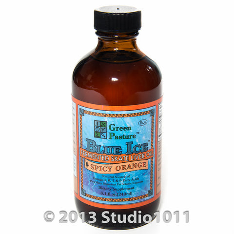 BLUE ICE Fermented Skate Liver Oil - Spicy Orange